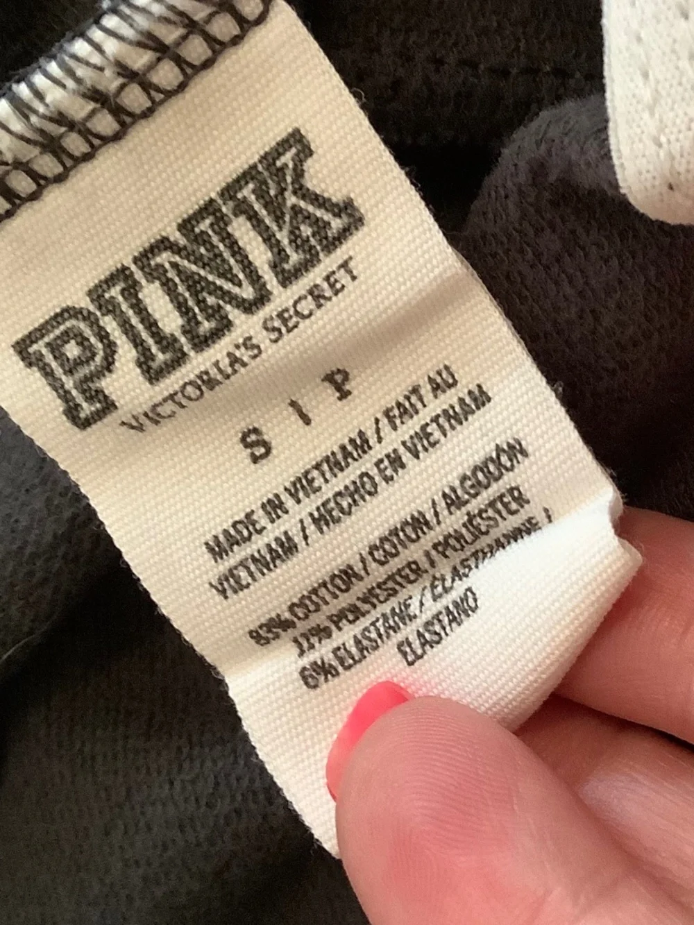 PINK Victorias Secret sweatpants size S charcoal gray
